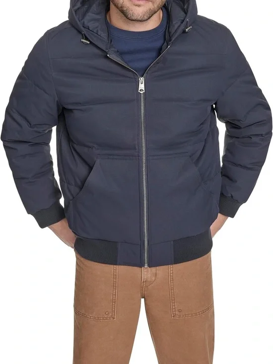 Levi’s Hooded Quilted Puffer Jacket – Navy – Bomber Style – Size S - NWT - Picture 13 of 15